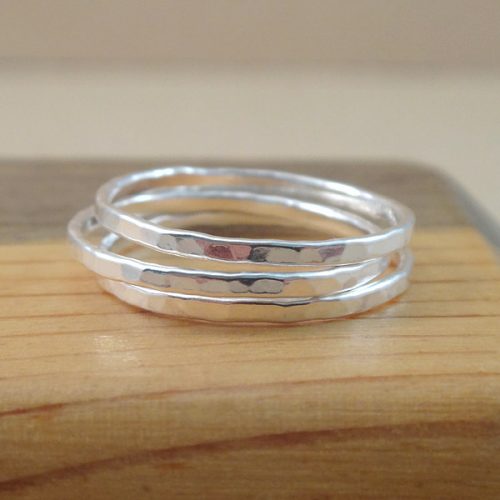textured stack ring