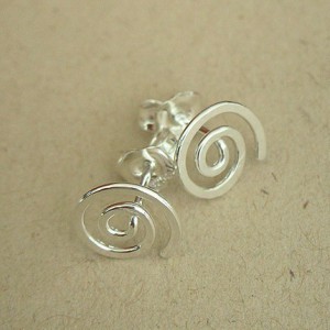 small spiral earrings